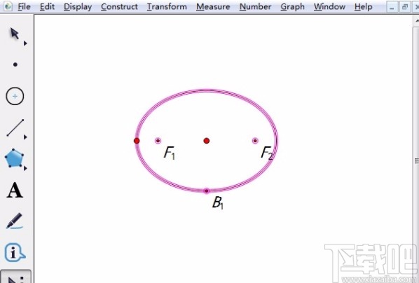 使用幾何畫板畫橢圓的方法