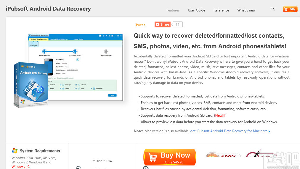 iPubsoft Android Data recovery(安卓数据恢复软件)