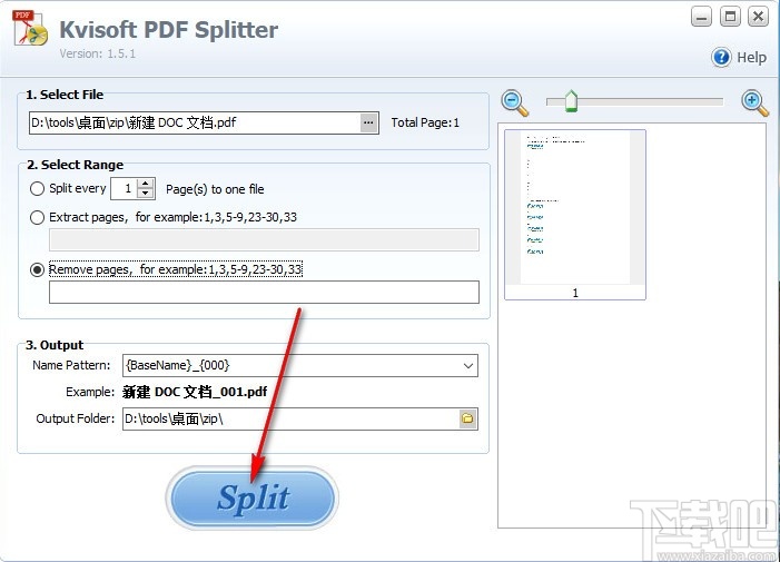 Kvisoft PDF Splitter(PDF分割工具)