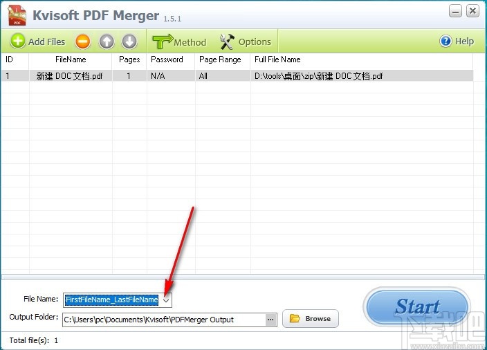 免费PDF合并软件(Kvisoft PDF Merger)