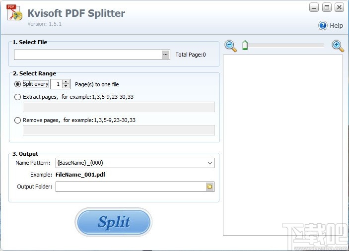 Kvisoft PDF Splitter(PDF分割工具)