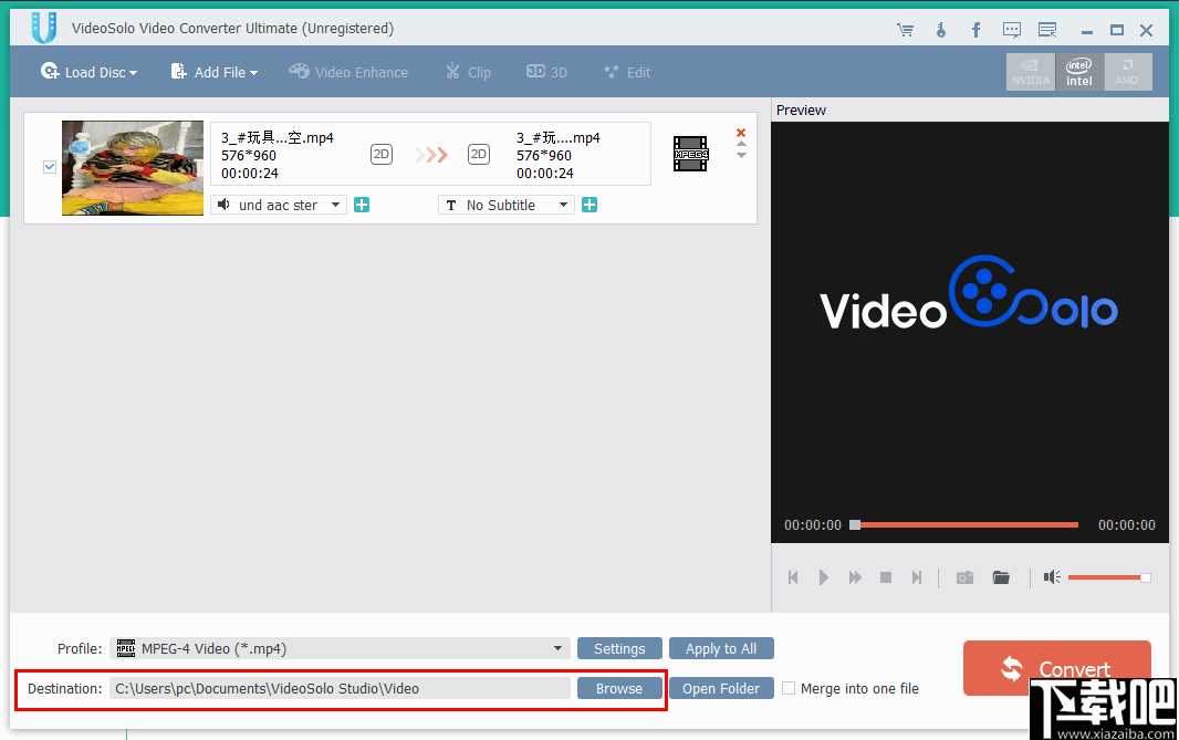 VideoSolo Video Converter Ultimate(视频转换器)
