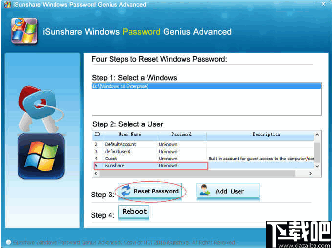 iSunshare Windows Password Genius(Windows密码恢复工具)