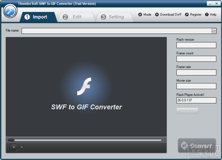 ThunderSoft SWF到GIF转换器