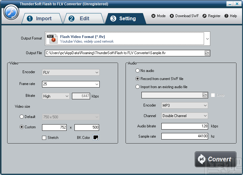 ThunderSoft Flash to FLV Converter(视频转换软件)