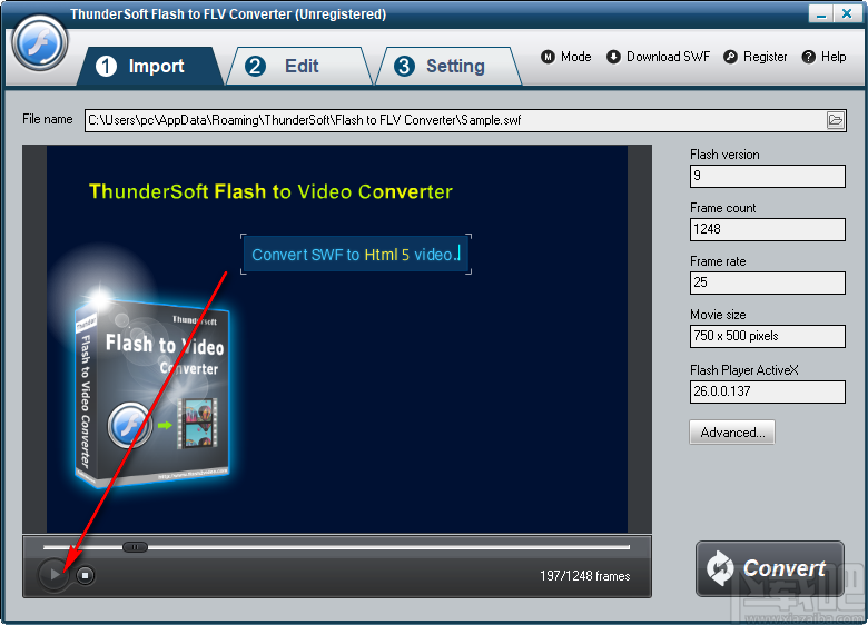 ThunderSoft Flash to FLV Converter(视频转换软件)