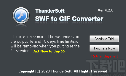 ThunderSoft SWF到GIF转换器