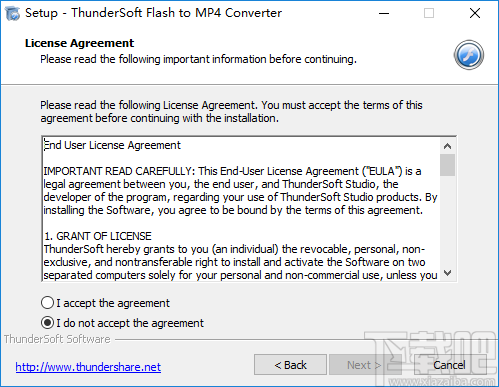 ThunderSoft Flash to MP4 Converter(swf转MP4转换器)