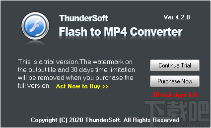 ThunderSoft Flash to MP4 Converter(swf转MP4转换器)