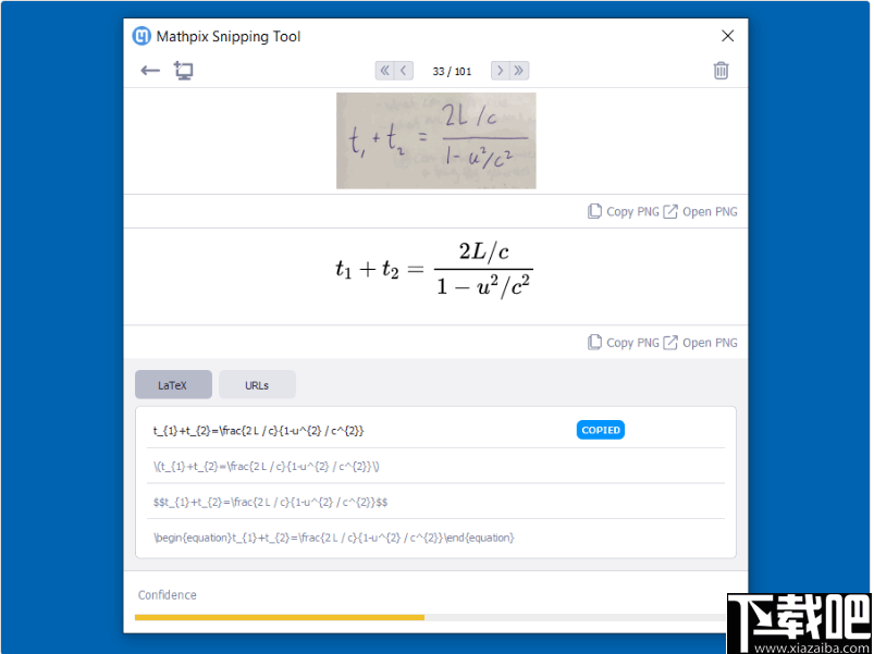 mathpix snipping tool(数学公式识别软件)