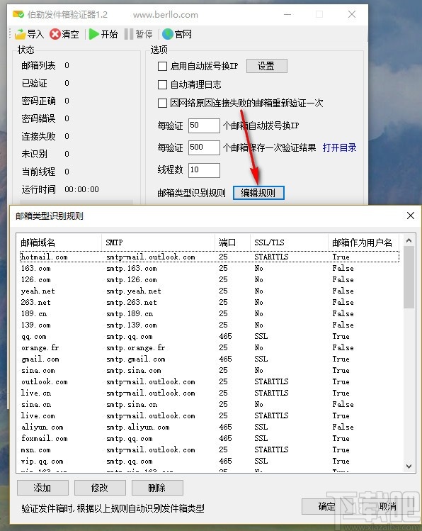 伯勒发件箱验证器