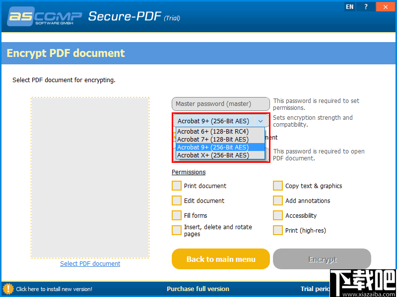 Secure PDF(PDF文件加密工具)