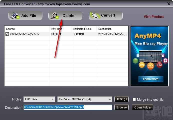 FLV to MP4 Converter(FLV转MP4工具)