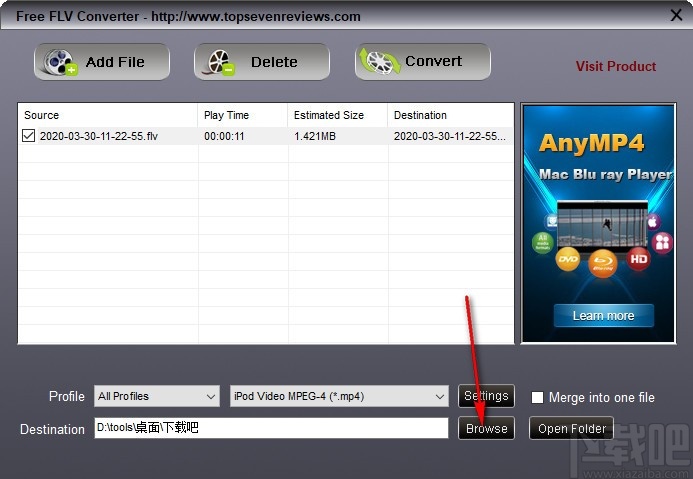 FLV to MP4 Converter(FLV转MP4工具)