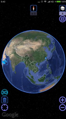 奥维互动地图APP设置缩放级别的方法