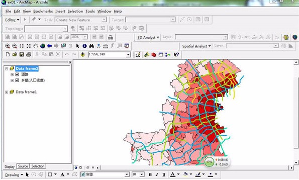 arcgis显示城市名称的方法