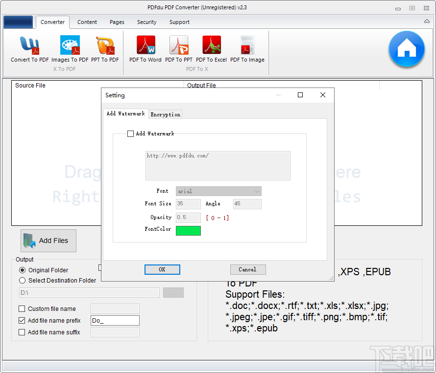 PDFdu PDF Converter(PDF文档格式转换工具)