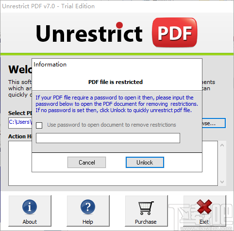 Unrestrict PDF(PDF密码删除软件)