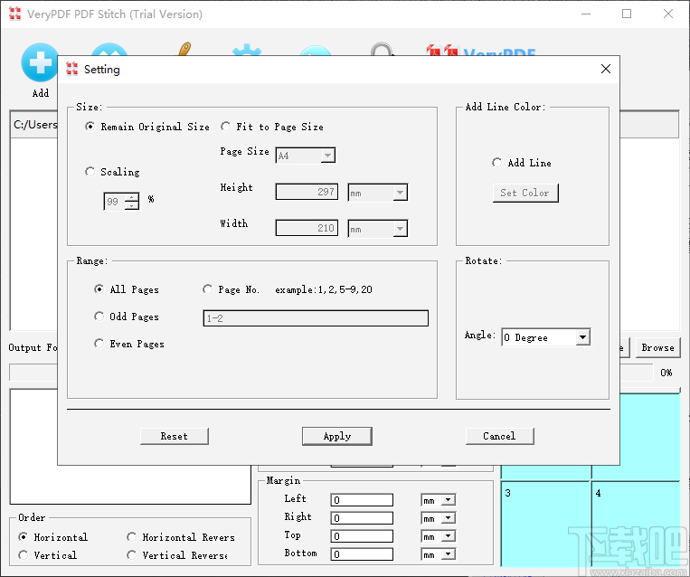 VeryPDF PDF Stitcher(PDF合并工具)