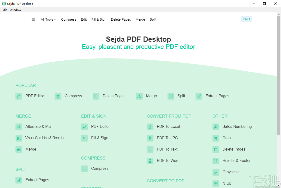 Sejda PDF Desktop Pro(多功能PDF管理软件)