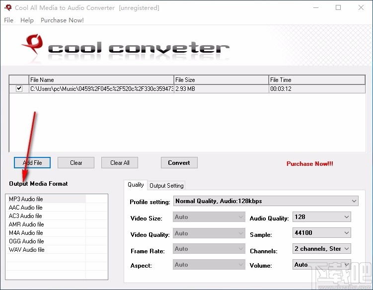 Cool All Media to Audio Converter(音频格式转换器)