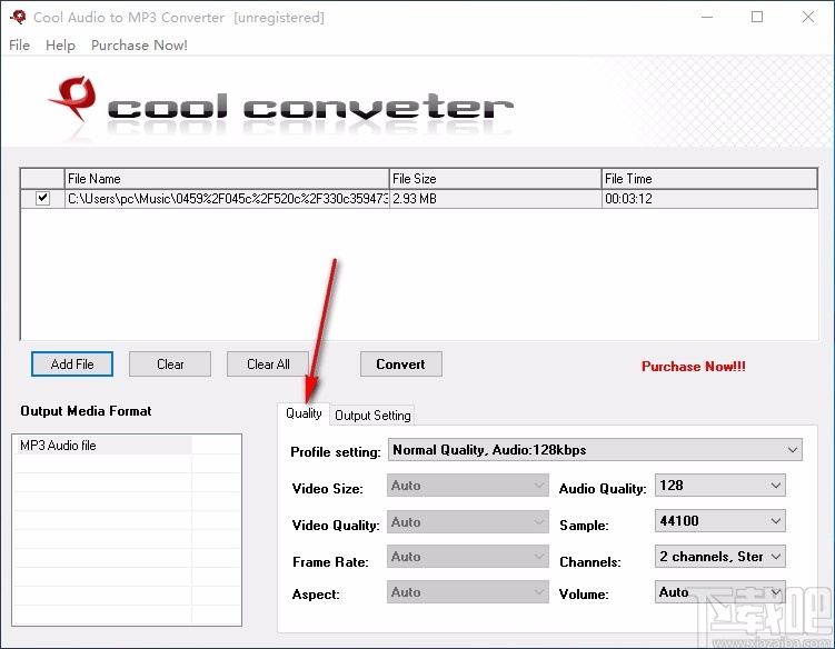 Cool Free Audio to MP3 Converter(MP3音频格式转换器)