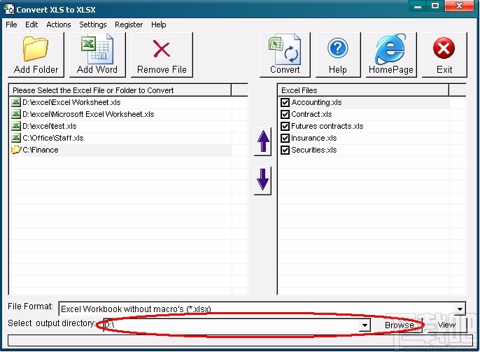 Convert XLS to XLSX(xls转xlsx转换器)