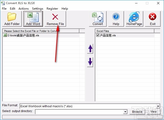 Convert XLS to XLSX(xls转xlsx转换器)