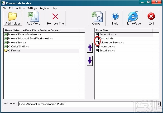 Convert XLS to XLSX(xls转xlsx转换器)