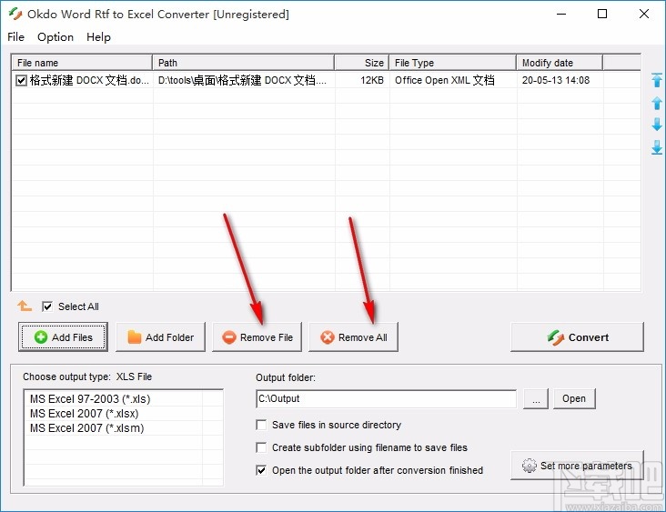 Okdo Word Rtf To Excel Converter(Word转Excel转换器)