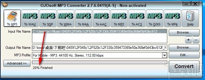 OJOsoft MP3 Converter(mp3音频格式转换器)