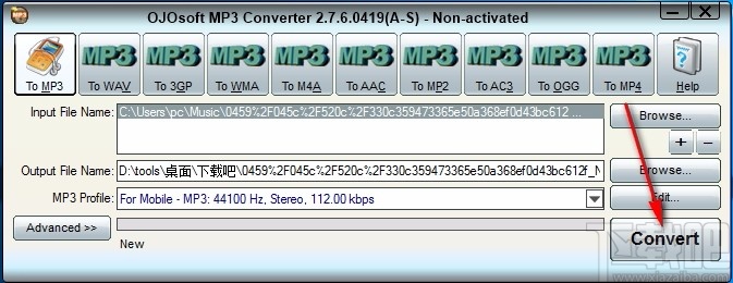 OJOsoft MP3 Converter(mp3音频格式转换器)