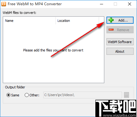 Free WebM to MP4 Converter(WebM转MP4转换器)