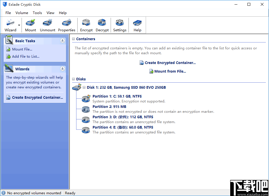 Exlade Cryptic Disk(硬盘加密软件)