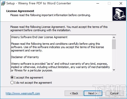 Weeny Free PDF to Word Converter(PDF转Word转换器)