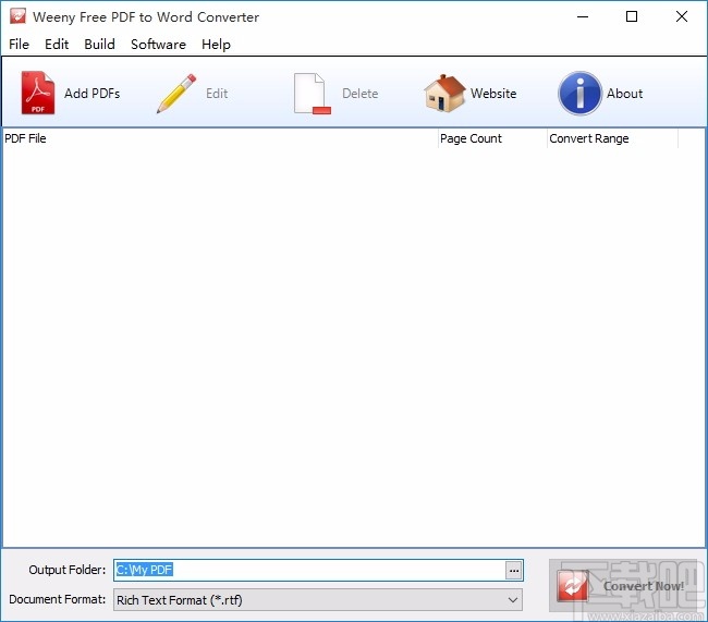 Weeny Free PDF to Word Converter(PDF转Word转换器)