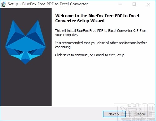 BlueFox Free PDF to Excel Converter(PDF转Excel转换器)