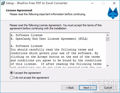 BlueFox Free PDF to Excel Converter(PDF转Excel转换器)