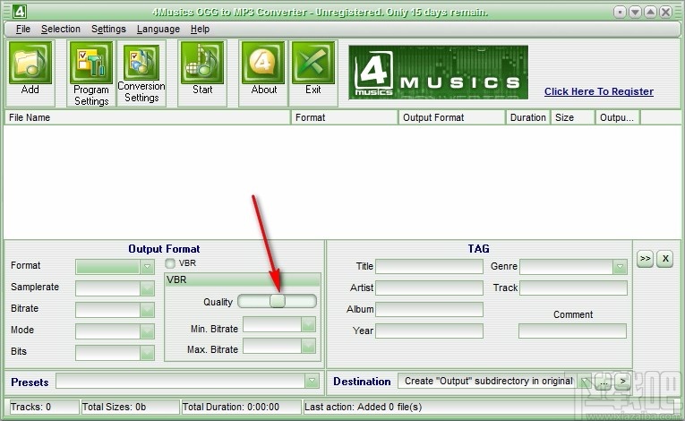 4Musics OGG to MP3 Converter(OGG转MP3转换器)