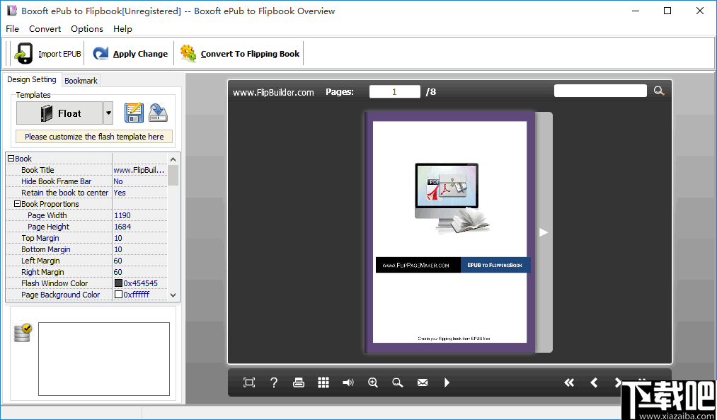 Boxoft ePub to Flipbook(电子书制作工具)