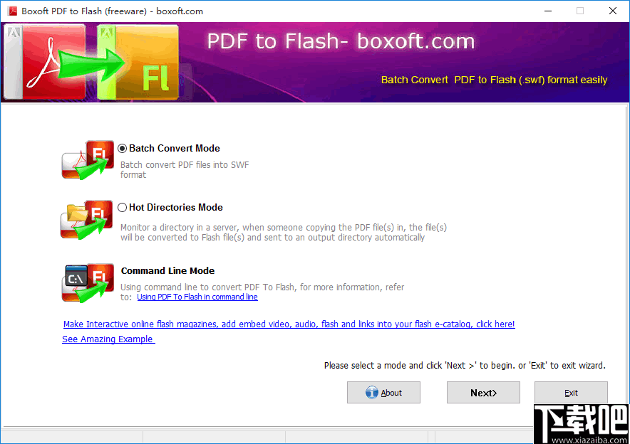 Boxoft PDF to Flash(PDF转FLASH工具)