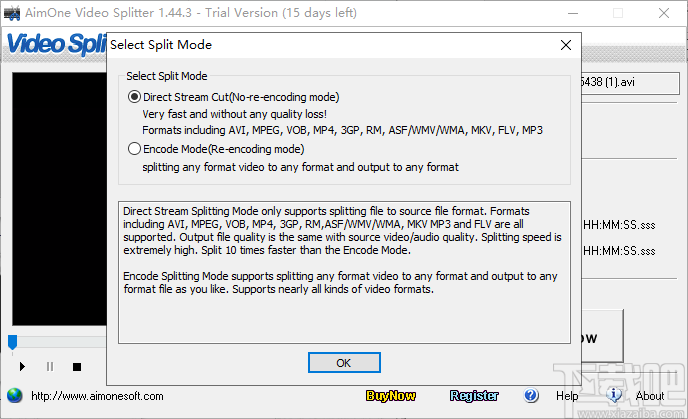 AimOne Video Splitter(视频分割工具)