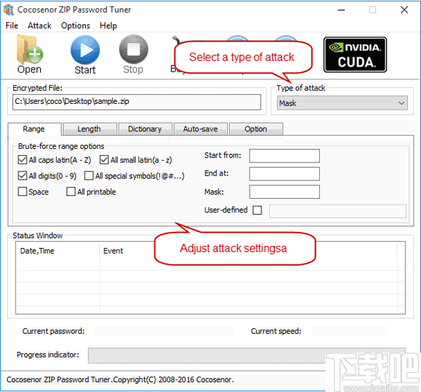 Cocosenor ZIP Password Tuner(zip密码恢复工具)