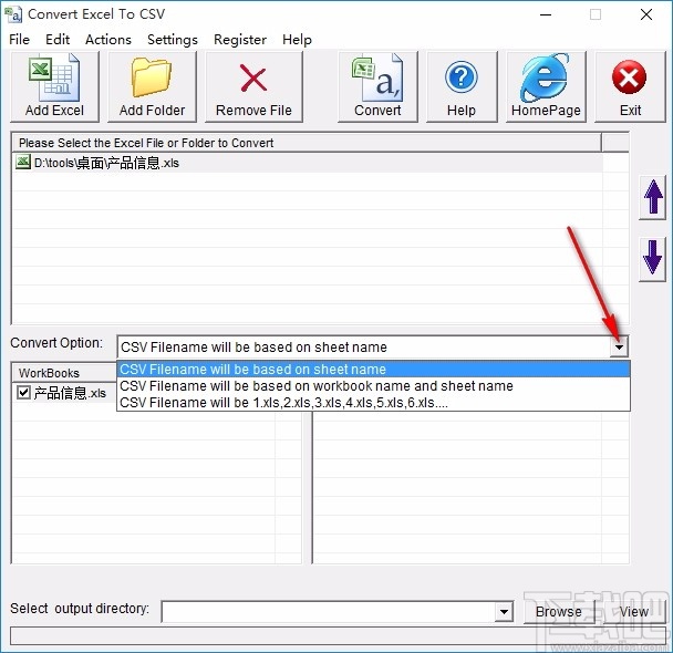 Convert Excel to CSV(Excel转CSV软件)