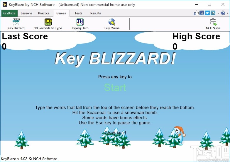 KeyBlaze Free Typing Tutor(打字练习软件)