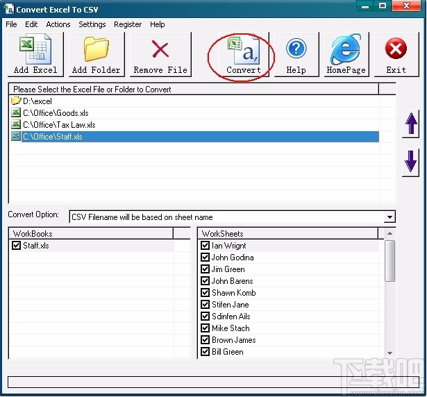 Convert Excel to CSV(Excel转CSV软件)