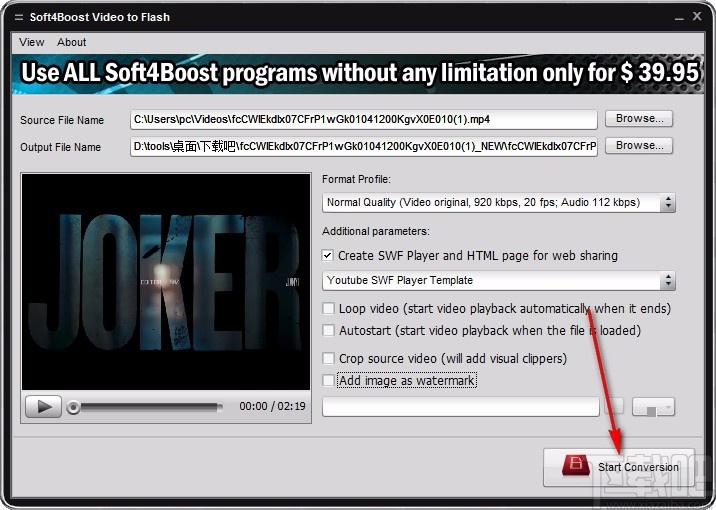 Soft4Boost Video to Flash(视频格式转换工具)