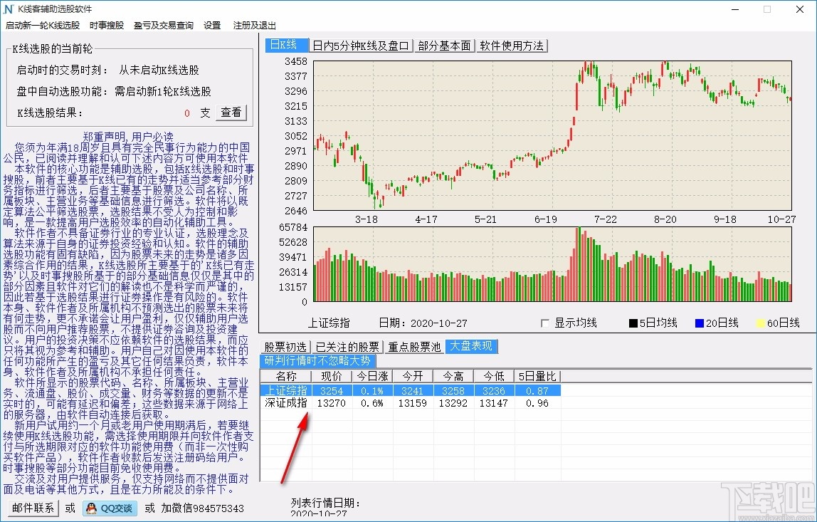 K线客辅助选股软件