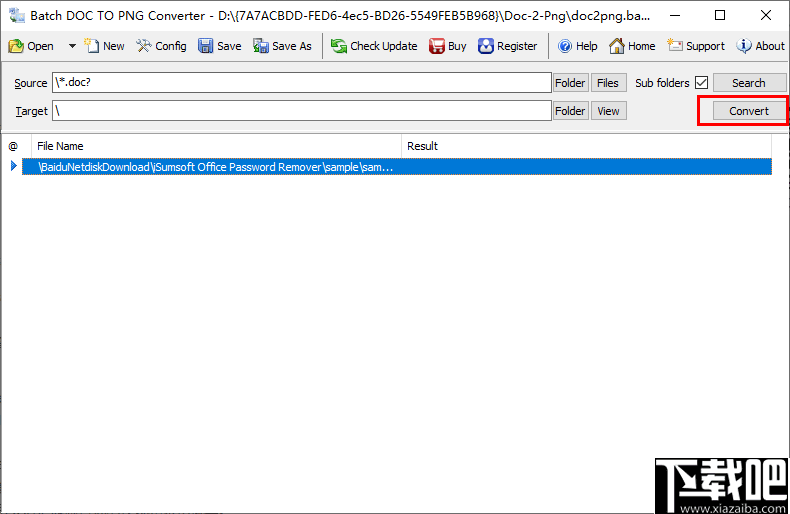 Batch DOC to PNG Converter(doc转png工具)