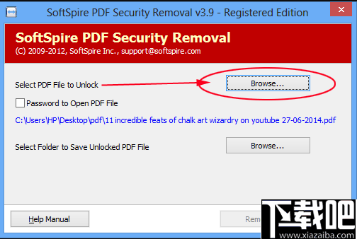 SoftSpire PDF Security Removal(PDF密码删除工具)